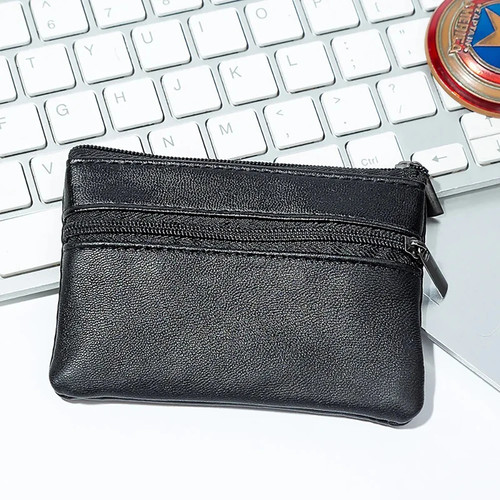 Leather mini coin purse - mini, unisex