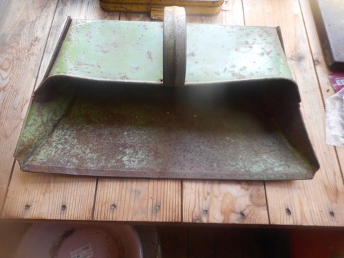 Vintage 50s green tin dustpan - vintage,50s,