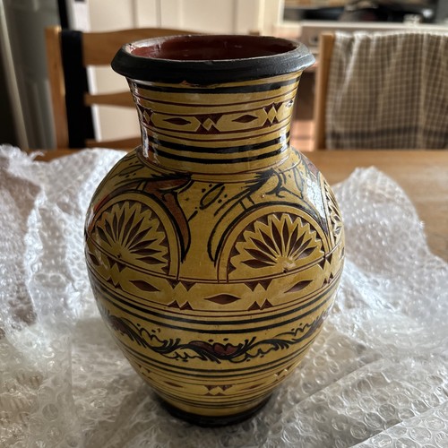 Vintage large ceramic vase - vintage,