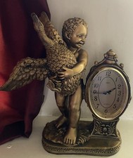 Cherub And Goose Mantel Clock 