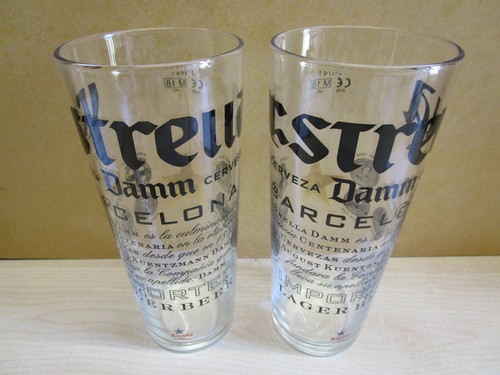 Pair estrella damm beer - of,