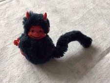 Vintage Monchichi Monkey Red Devil Grip On