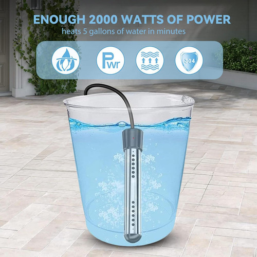 Portable water heater 2000w - water,