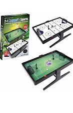 Kids 2 in 1 Magnetic Game Football Air Hockey Home Travel Sliding Scoreboard Toy