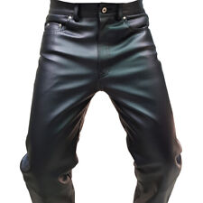 MENS BLACK FAUX LEATHER 501