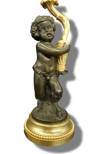 Lamp clodion faun decor louis - clodion,