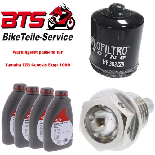 Set oil filter drain - 4l, plug