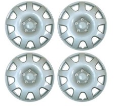 Set of 4 14" Silver Wheel Trims / Hub Caps fits VW Polo Golf Fox Lupo