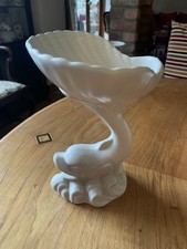 Vintage White Ceramic Dolphin