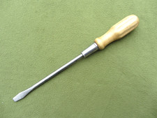 Large wooden handled fluted SCREWDRIVER 13 ¼”