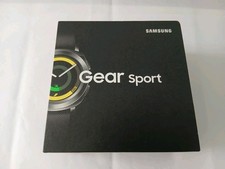 SAMSUNG GEAR SPORT SM-R600 BLACK FITNESS SPORTS WATCH BOXED COMPLETE-VGC/READ
