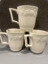 BHS Lincoln White Mugs x 3 Excellent Condition