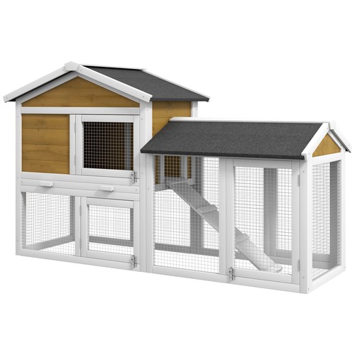 Pawhut rabbit hutch - pawhut, guinea