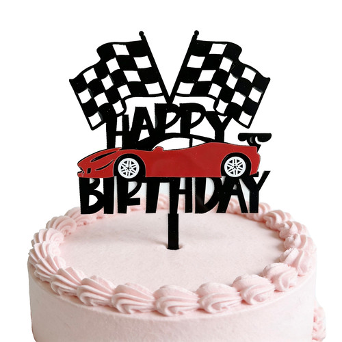 Car racing cake topper go - racing,