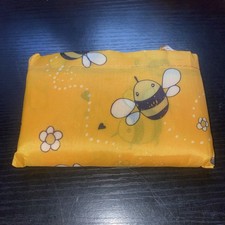 Large Bumble Bee Folding Shopping Bag - Washable - Reusable - 58 cm x 40 cm