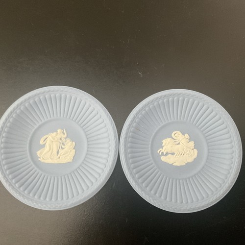 Two wedgwood blue jasperware - ,