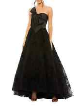 Mac Duggal Black Bow Knot
