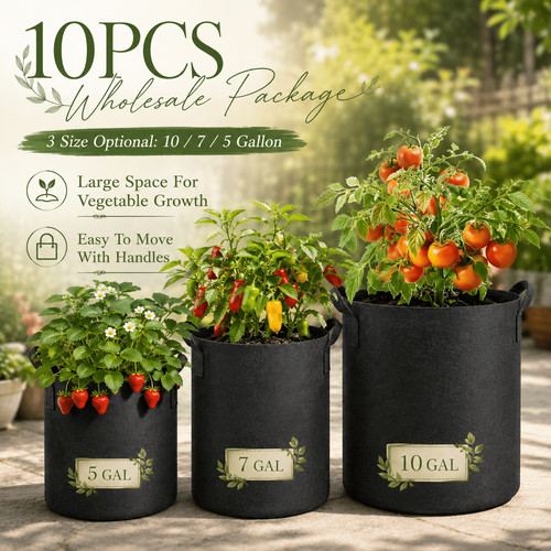 10pcs grow bags - bags, handles