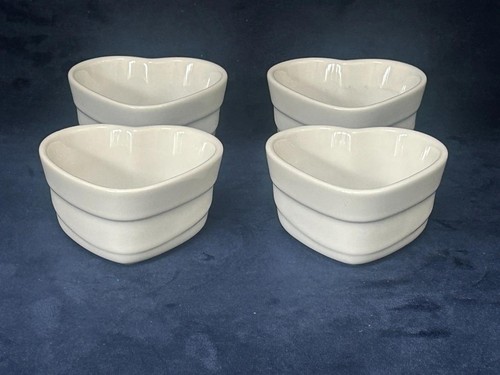 Creuset white heart - le,