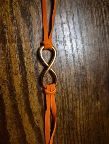 Orange infinity symbol - , small