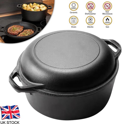Cast iron dutch - oven, 2-in-1