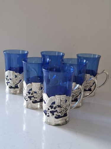 Japanese dragon cobalt blue - japanese,
