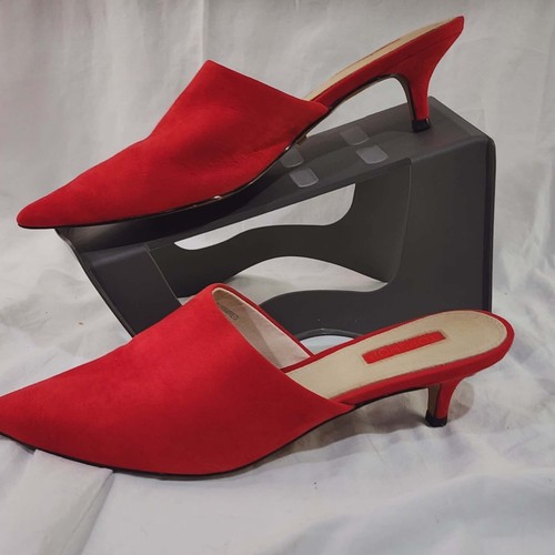 Topshop red suede pointy - topshop,