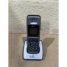 BT 2500 Twin Cordless Telephone Handset Silver & Black Ethernet w/ Charging Base