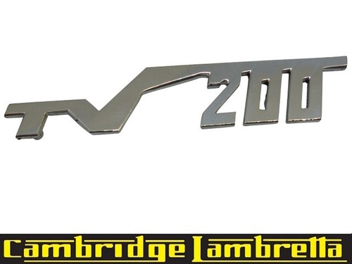 Tv200 legshield badge chrome - tv200,