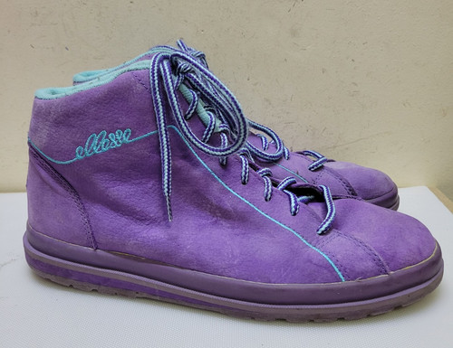 Ellesse purple suede high top - suede,