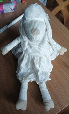 Hillside Textiles Belfast Sheep Lamb Dressed Teddy Soft Toy In Dress Cream ? Dog