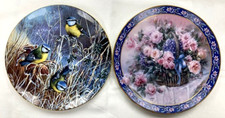 Collector Plate By -Lena lIU "Roses" and Coalport "Frosty Mornings" (ALX)