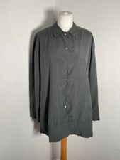 Jaeger dark grey silk shirt 14