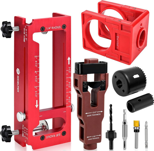 Door hinge jig - hinge, aluminum