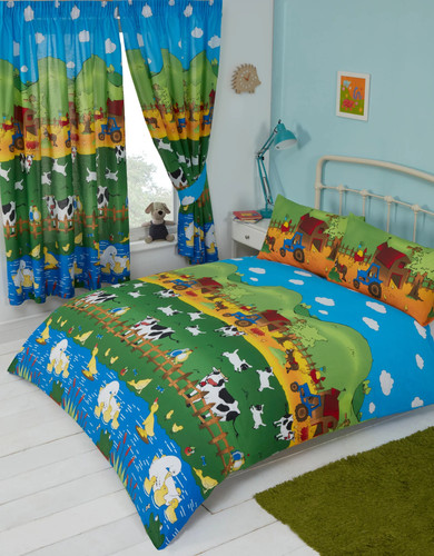 Double farmyard friends duvet - double,
