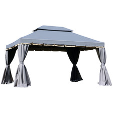 Outsunny 3x4m 2-Tier Gazebo