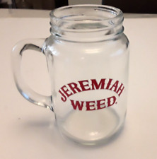 New( 12,) Twelve Jeremiah Weed Jam Jar Styled Glasses With Handle. Boxed.