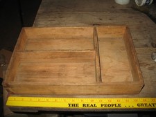 VTG WOOD TRUNK DRAWER TRAY