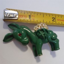 Vtg Mcm  1930's Donkey Brooch