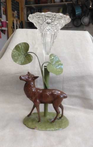 Victorian enamel metal fluted - enamel,