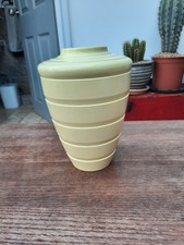 KEITH MURRAY 19CM MOONSTONE SHOULDER VASE ART DECO