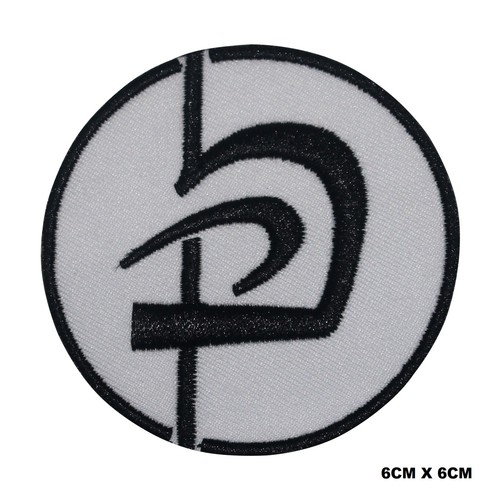 Karate circle logo iron - iron/sew, on