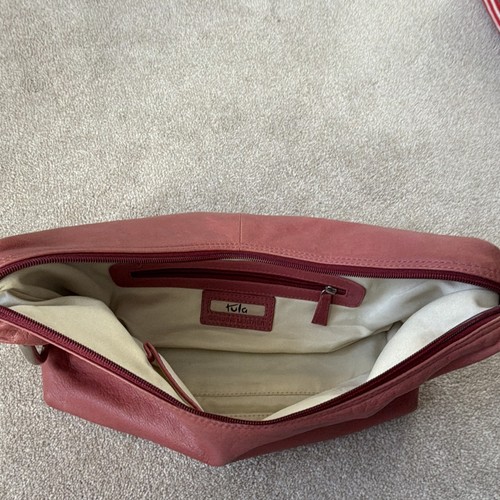 Tula red genuine - red, leather