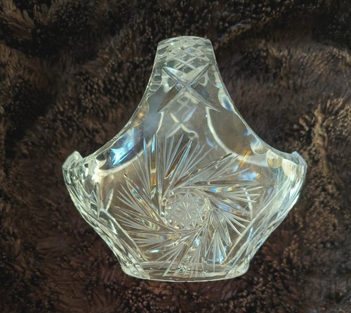 Superb small cut glass flowers - small,