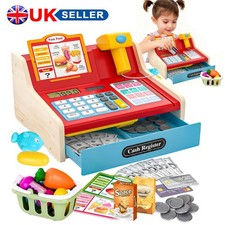 Mini Toy Cash Register Wooden