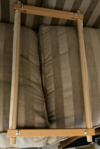 Wooden tapestry holding frame - holding,