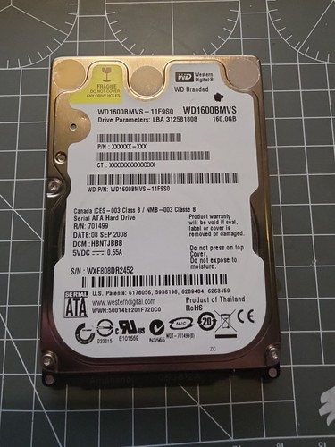 Western digital wd1600bmvs - western,