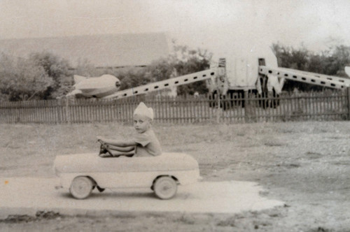 1960s photo boy pedal toy - toy, car