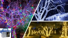 100 to 1,500 LED String/Fairy/Cluster Lights Multi Function, In/Outdoor, In Tub!