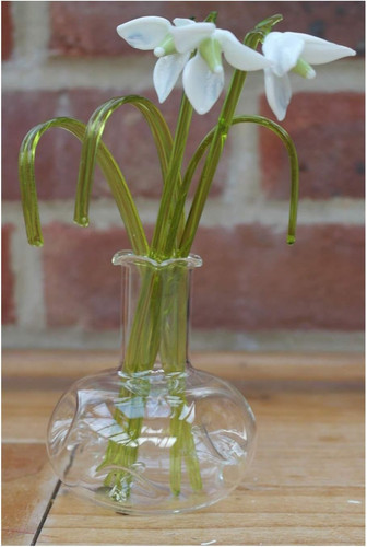 Gorgeous glass snowdrop flower - gorgeous,